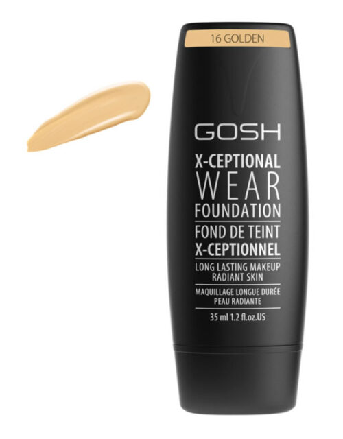 Gosh X-Ceptional Wear Foundation Long Lasting Makeup 16 Golden 35ml