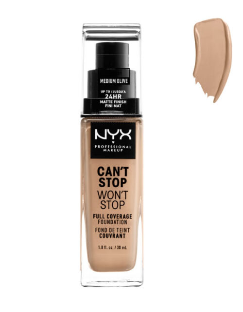 Nyx Can´t Stop Won´t Stop Full Coverage Foundation Medium Olive 30ml