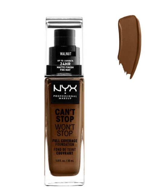 Nyx Can´t Stop Won´t Stop Full Coverage Foundation Walnut 30ml