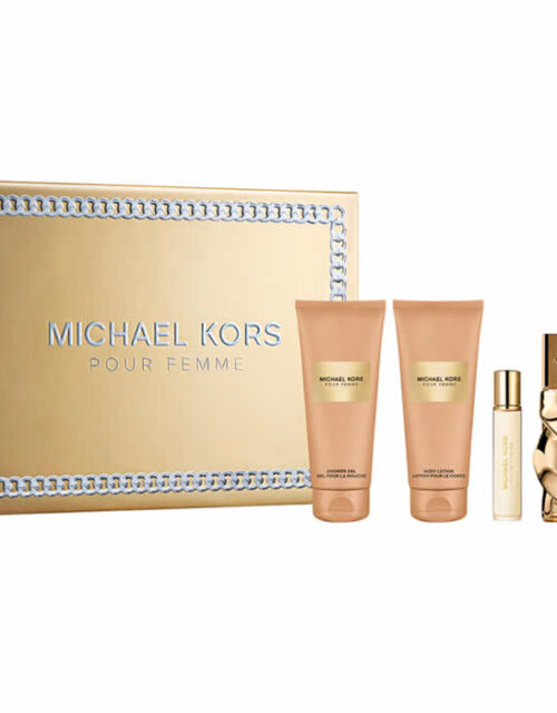 Michael Kors Pour Femme Eau De Parfum Spray 100ml Set 4 Pieces