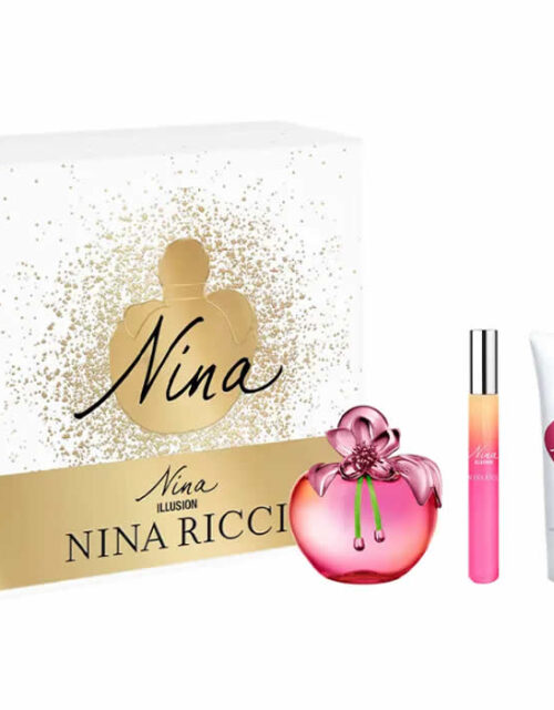 Nina Ricci Nina Illusion Eau De Parfum Spray 80ml Set 3 Pieces