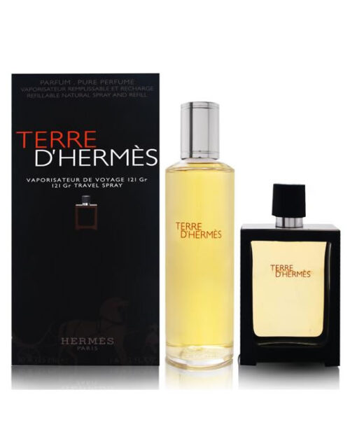 Terre D'hermes Eau De Perfume Spray Refillable 30ml Set 2 Pieces