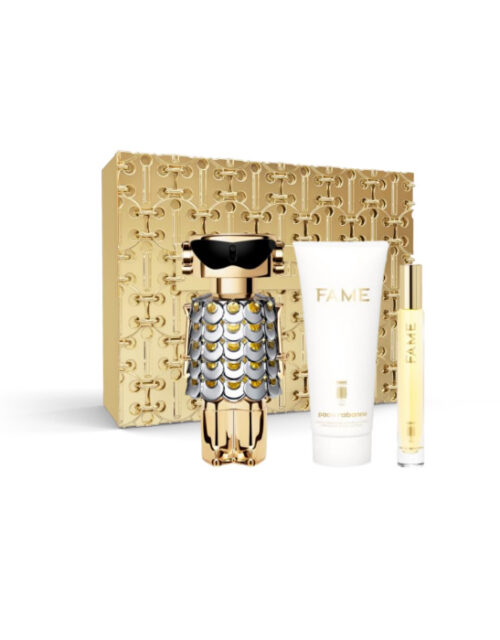 Paco Rabanne Fame Eau De Perfume Spray 80ml Set 3 Pieces Christmas 2023