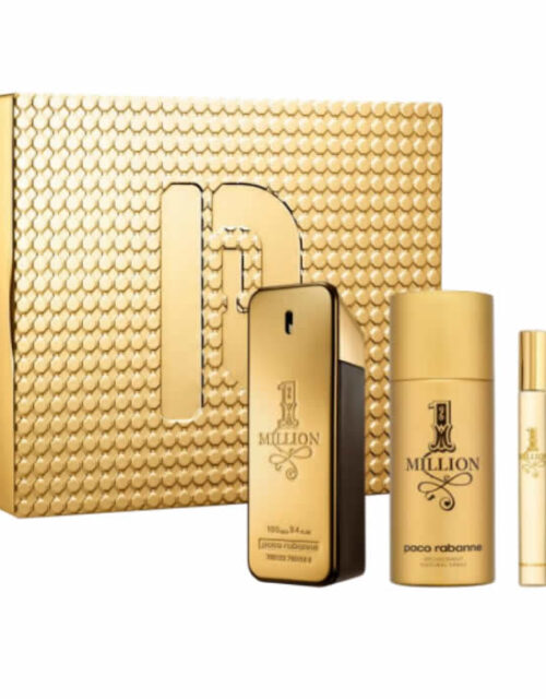 Paco Rabanne 1 Million Eau De Toilette Spray 100ml Set 3 Pieces