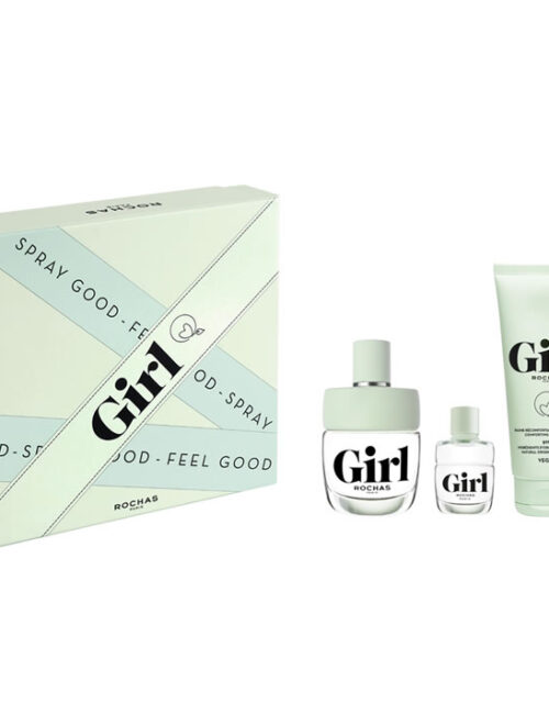 Rochas Girl Eau De Toilette Spray 100ml Set 3 Pieces
