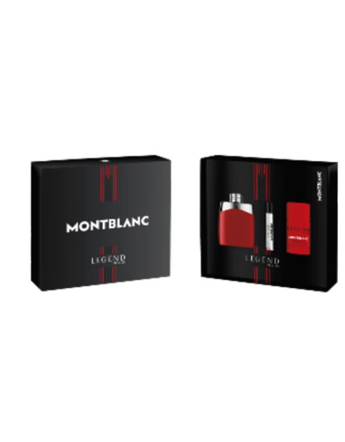 Montblanc Legend Red Eau De Parfum Spray 100ml Set 3 Pieces