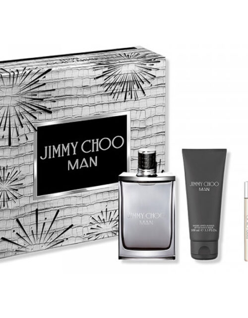 Jimmy Choo Man Eau De Toilette Spray 100ml Set 3 Pieces