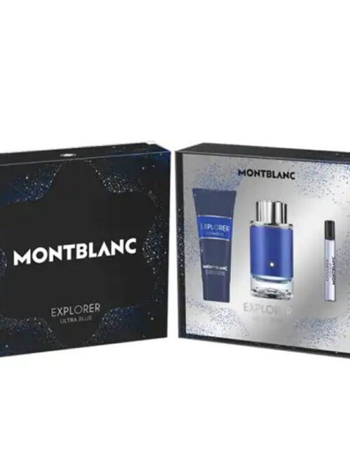 Montblanc Explorer Ultra Blue Eau De Perfume Spray 100ml Set 3 Pieces