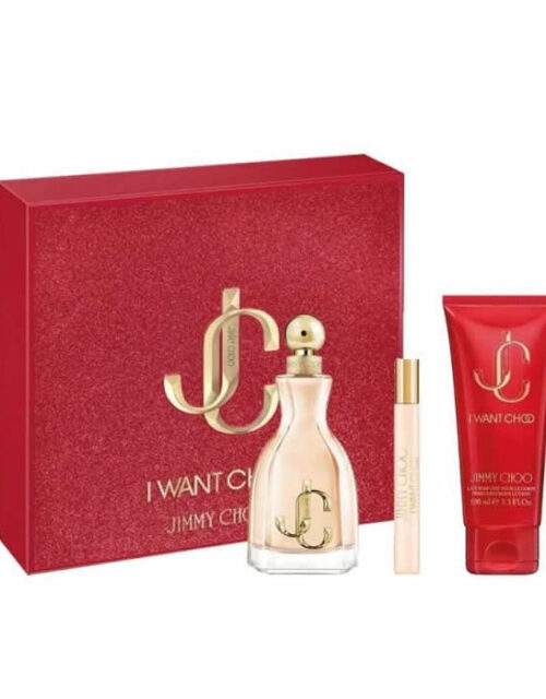 Jimmy Choo I Want Choo Eau De Parfum Spray 100ml Set 3 Pieces