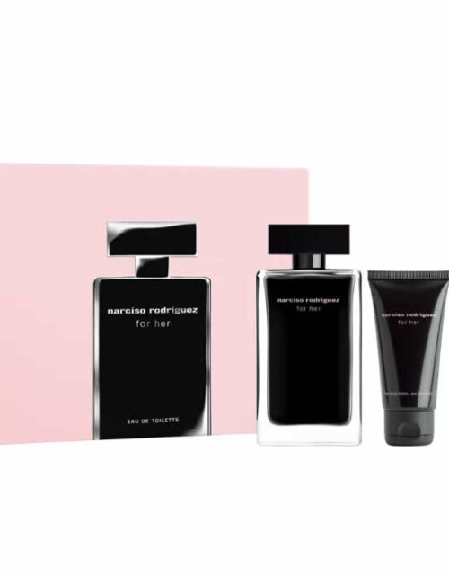 Narciso Rodriguez For Her Eau De Toilette Spray 100ml Set 3 Pieces