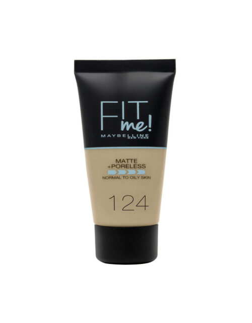Maybelline Fit Me Matte + Poreless Foundation 124 Soft Sand 30ml