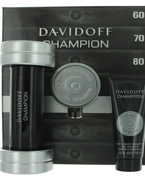 Davidoff Champion Eau De Toilette Spray 90ml Set 2 Pieces