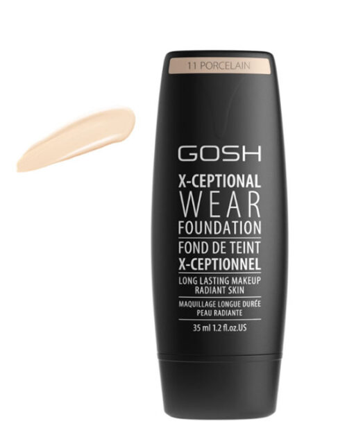 Gosh X-Ceptional Wear Foundation Long Lasting Makeup 11 Porcelain 35ml