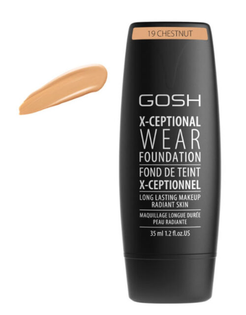 Gosh X-Ceptional Wear Foundation Long Lasting Makeup 19 Chestnut 35ml