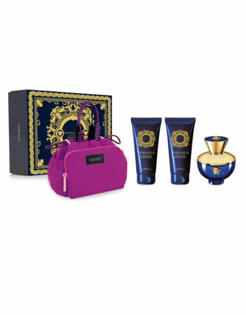 Versace Dylan Blue Pour Femme Eau De Parfum Spray 100ml Set 4 Pieces