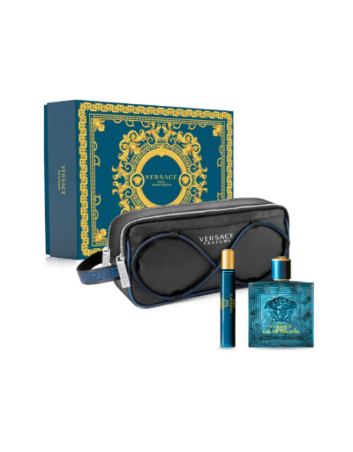Versace Eros Pour Homme Eau De Toilette Spray 100ml Set 3 Pieces