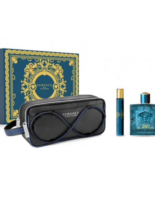 Versace Eros Pour Homme Eau De Perfume Spray 100ml Set 3 Pieces