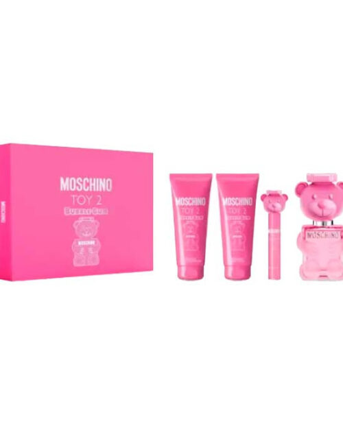 Moschino Toy 2 Bubble Gum Eau De Toilette Spray 100ml Set 4 Pieces