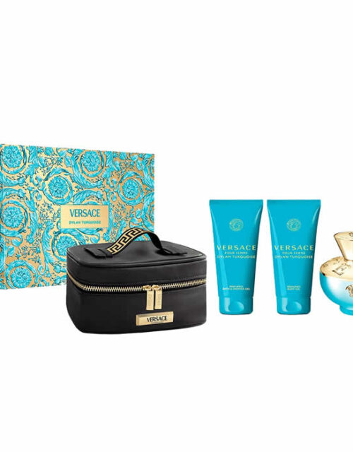 Versace Dylan Torquoise Eau De Toilette Spray 100ml Set 4 Pieces