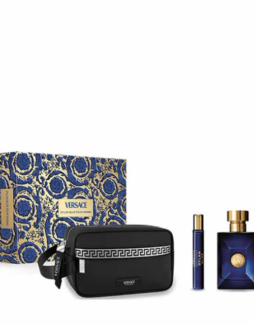 Versace Dylan Blue Pour Homme Eau De Toilette Spray 100ml Set 3 Pieces