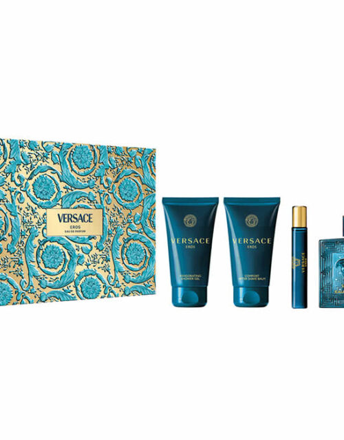 Versace Eros Eau De Perfume Spray 100ml Set 4 Pieces