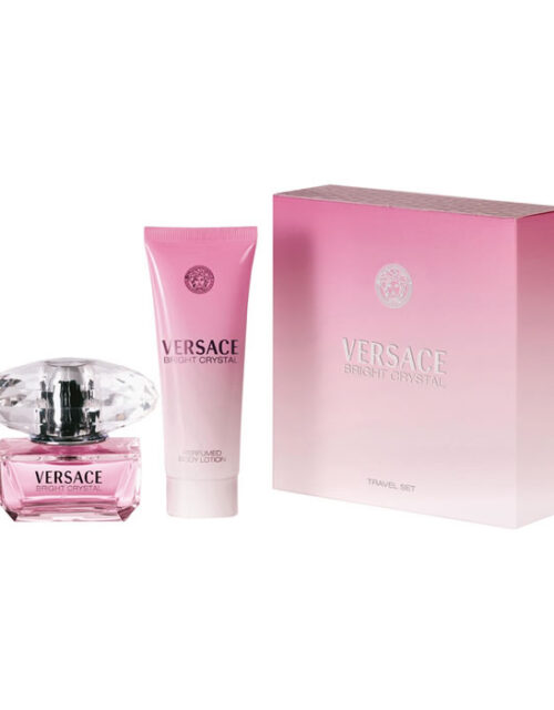 Versace Bright Crystal Eau De Toilette Spray 50ml Set 2 Pieces
