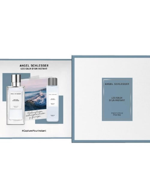 Angel Schlesser Instinctive Marine Eau De Toilette Spray 100ml Set 2 Pieces