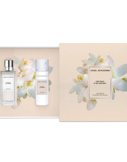 Angel Schlesser Les Eaux D'un Instant Splendid Orange Blossom Eau De Toilette Spray 100ml Set 2 Pieces