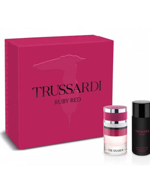 Trussardi Ruby Red Eau De Perfume Spray 60ml Set 2 Pieces