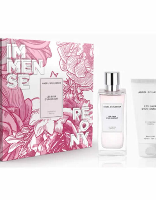 Angel Schlesser Les Eaux D'Un Instant Immense Peony Eau De Toilette Spray 100ml Set 2 Pieces