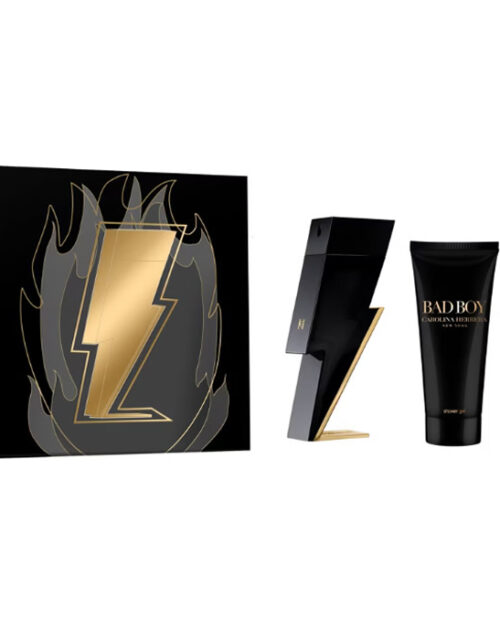 Carolina Herrera Bad Boy Eau de Toilette Spray 100ml Set 3 Pieces