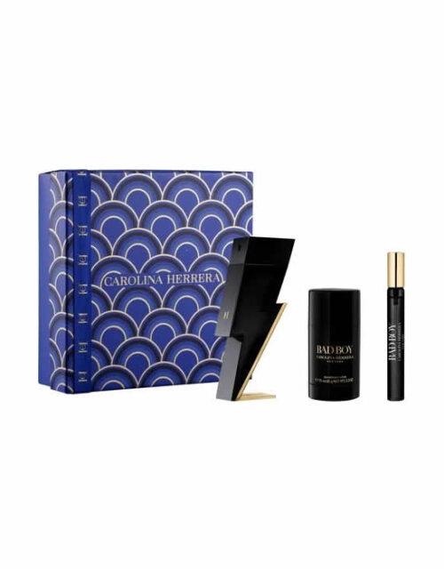 Carolina Herrera Bad Boy Eau De Toilette Spray 100ml Set 3 Pieces