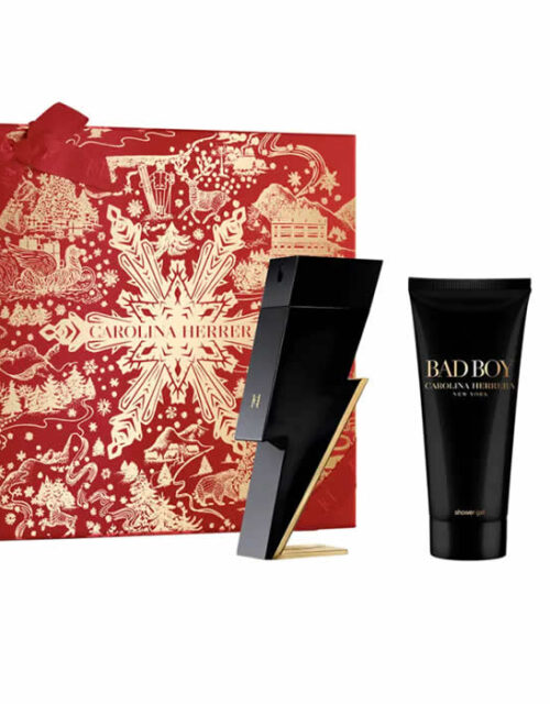 Carolina Herrera Bad Boy Eau De Toilette Spray 100ml Set 3 Pieces