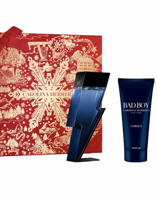 Carolina Herrera Bad Boy Cobalt Eau De Perfume Spray 100ml Set 3 Pieces