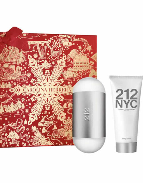 Carolina Herrera 212 Nyc Eau De Toilette Spray 100ml Set 3 Pieces