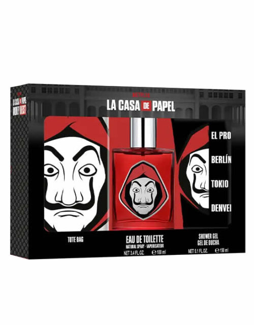 Netflix La Casa De Papel Eau De Toilette Spray 100ml Set 3 Pieces