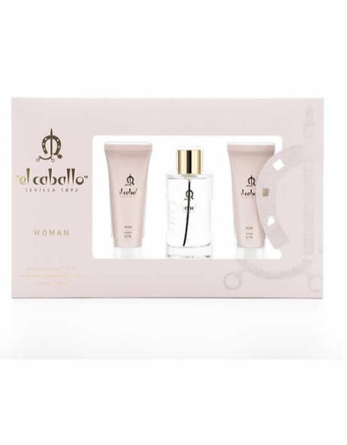 El Caballo Woman Eau De Toilette Spray 100ml Set 3 Pieces
