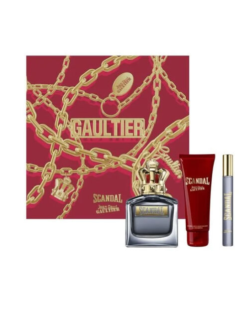 Jean Paul Gaultier Scandal for Him Eau de Toilette Spray 100ml Set 3 Pieces