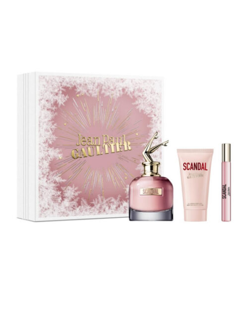 Jean Paul Gaultier Scandal Eau De Perfume Spray 80ml Set 3 Pieces Christmas 2023