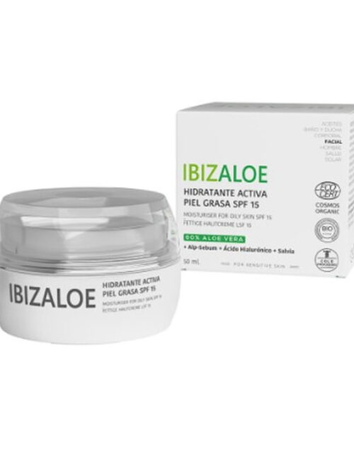 Ibizaloe Active Moisturizing Cream Oily Skin Spf15 50ml