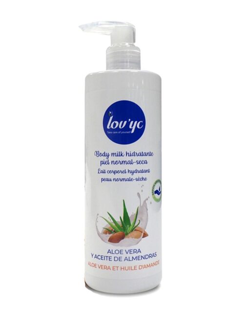 Lovyc Aloe Vera y Almendras Leche Corporal Piel Normal A Seca 400ml