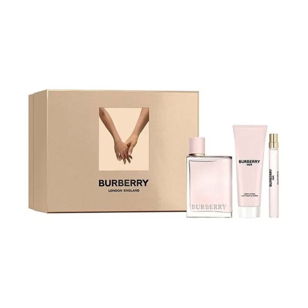 Set Burberry Her Edp 100ml Body 75ml Mini 10ml